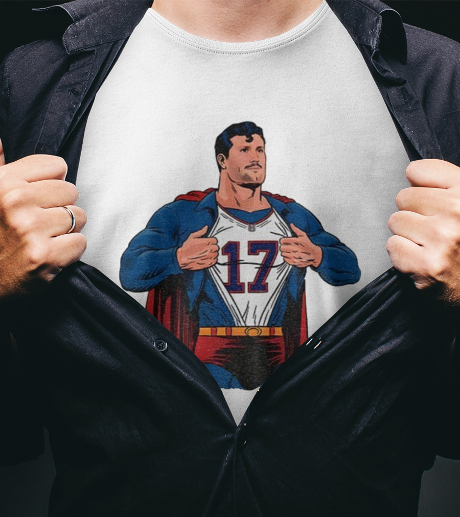 Josh Allen Superhero 17 Buffalo Bills NFL MVP Cartoon T-Shirt