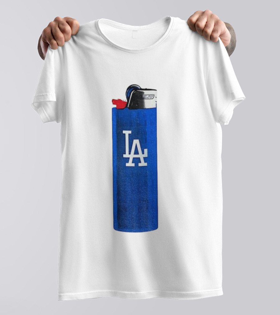 Los Angeles Dodgers MLB Baseball LA Blue Lighter T-Shirt