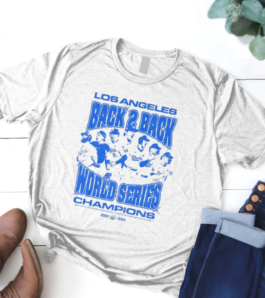Los Angeles Back 2 Back World Series Champions 1992-1993 T-Shirt