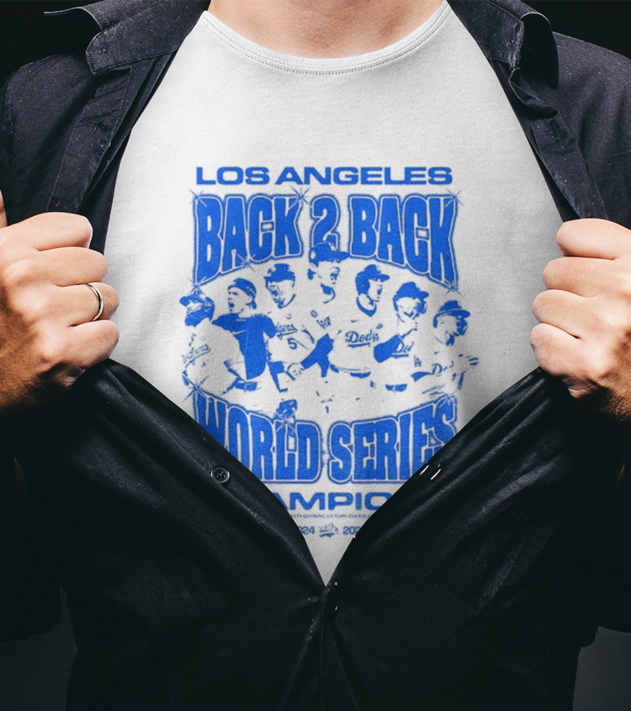Los Angeles Back 2 Back World Series Champions 1992-1993 T-Shirt
