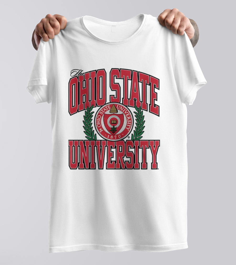The Ohio State University 1870 Seal With Laurel Leaves T-Shirt