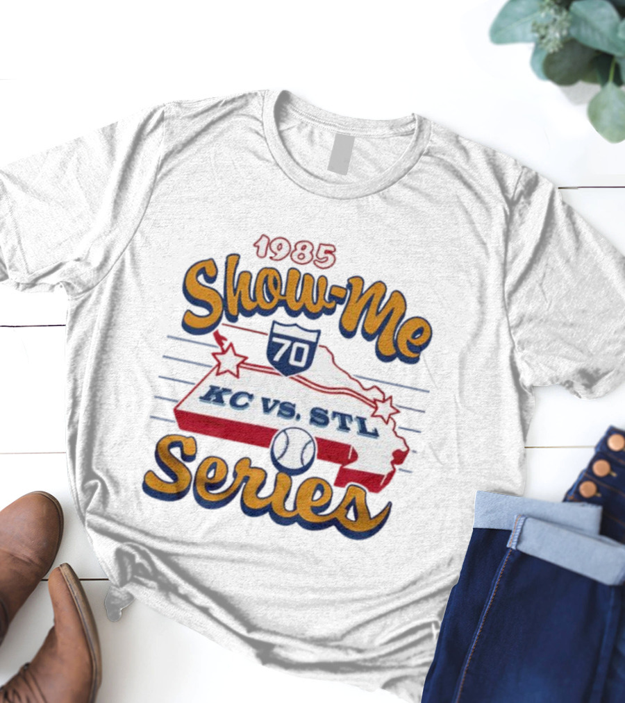 1985 Show-Me Series KC Vs STL Missouri State Baseball Rivalry T-Shirt