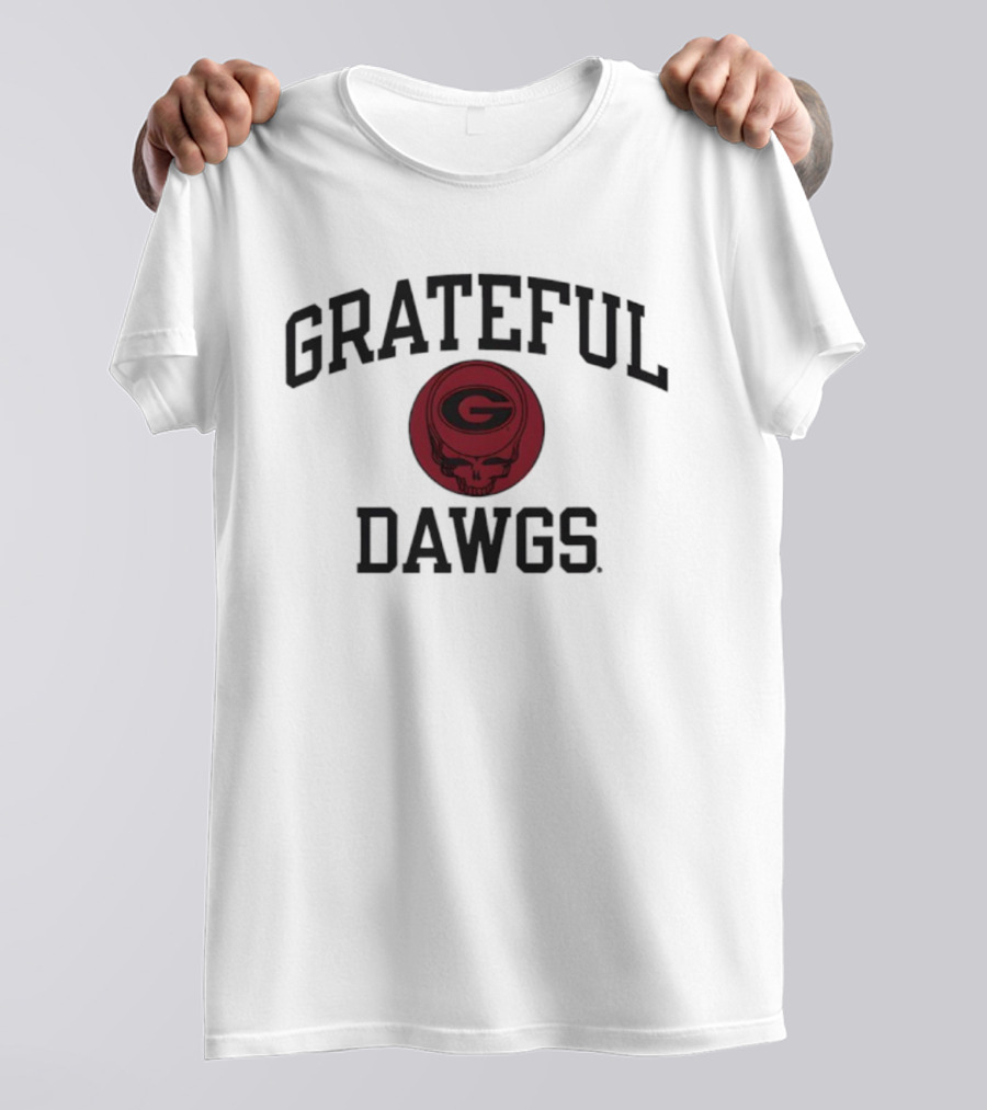 University Of Georgia Grateful Dead Dawgs Skull Logo T-Shirt