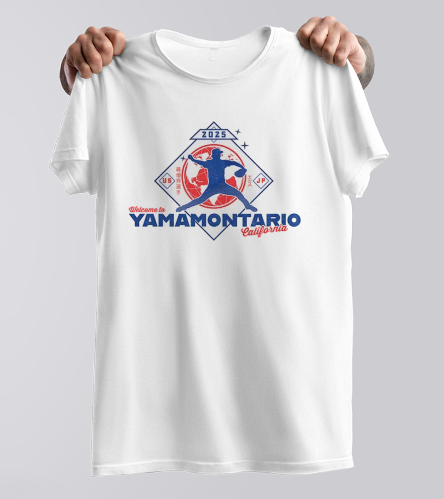 Los Angeles Dodgers Yoshinobu Yamamoto Yamamontario California 2025 World Series T-Shirt