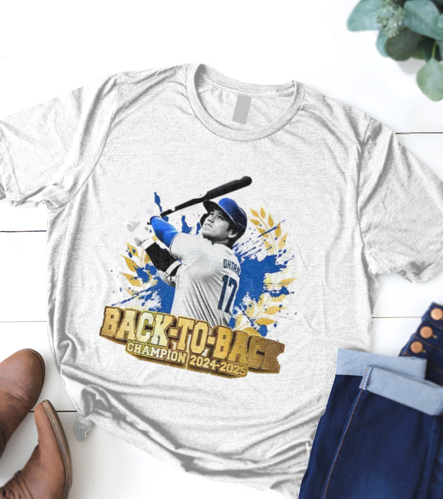 Shohei Ohtani Back-To-Back Champion 2024-2025 Dodgers MVP T-Shirt