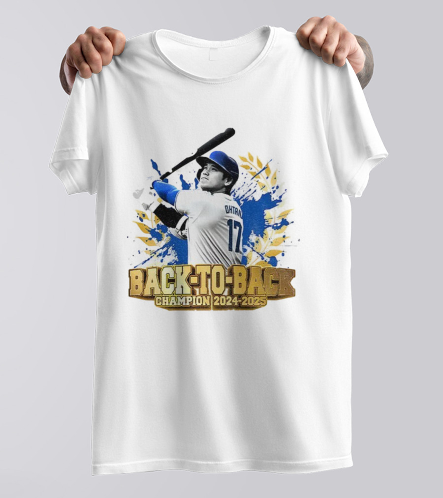 Shohei Ohtani Back-To-Back Champion 2024-2025 Dodgers MVP T-Shirt