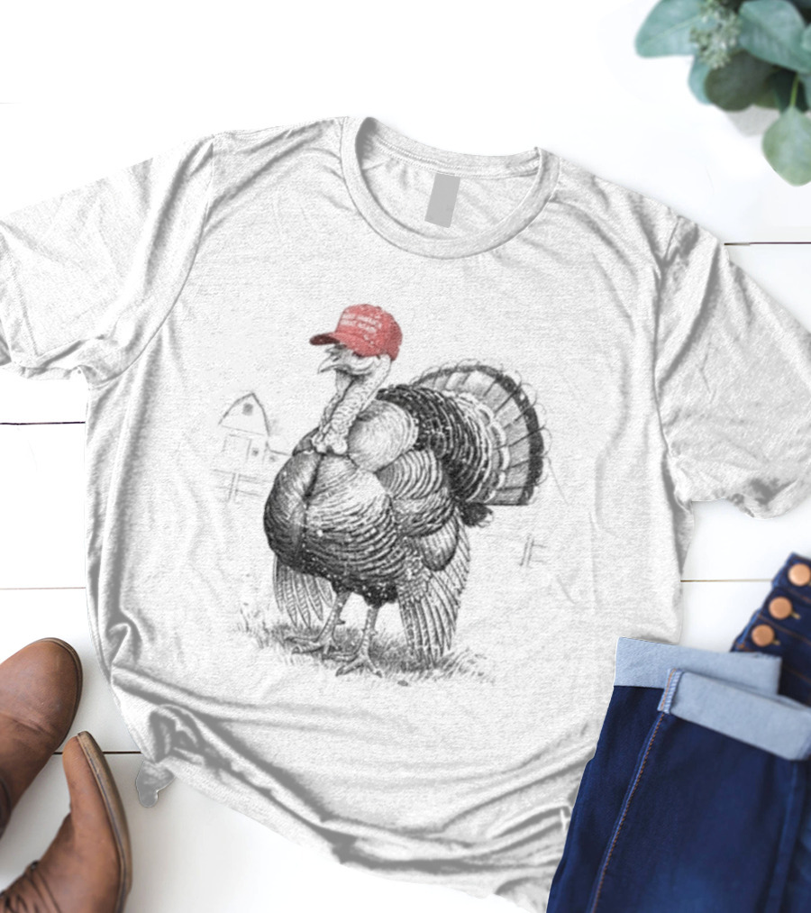 Turkey MAGA Hat Make Thanksgiving Great Again Trump Thanksgiving T-Shirt