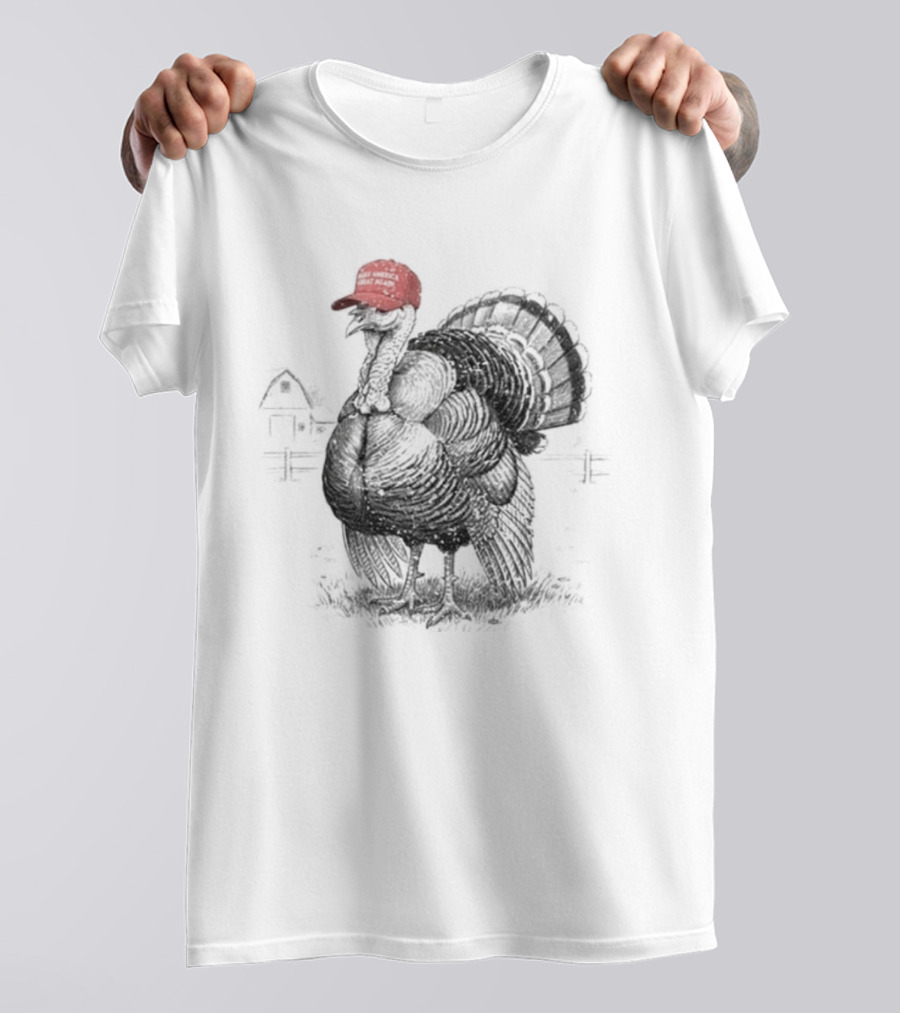 Turkey MAGA Hat Make Thanksgiving Great Again Trump Thanksgiving T-Shirt