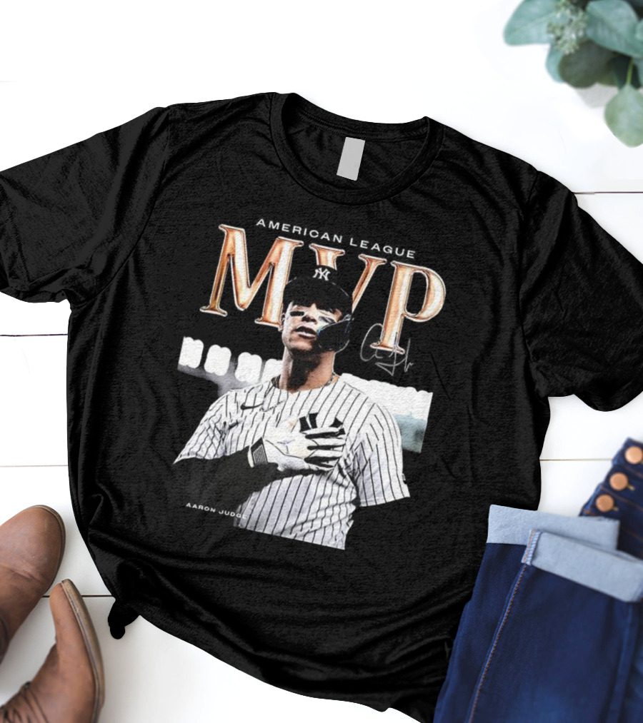 Aaron Judge MVP New York Yankees American League Signature T-Shirt