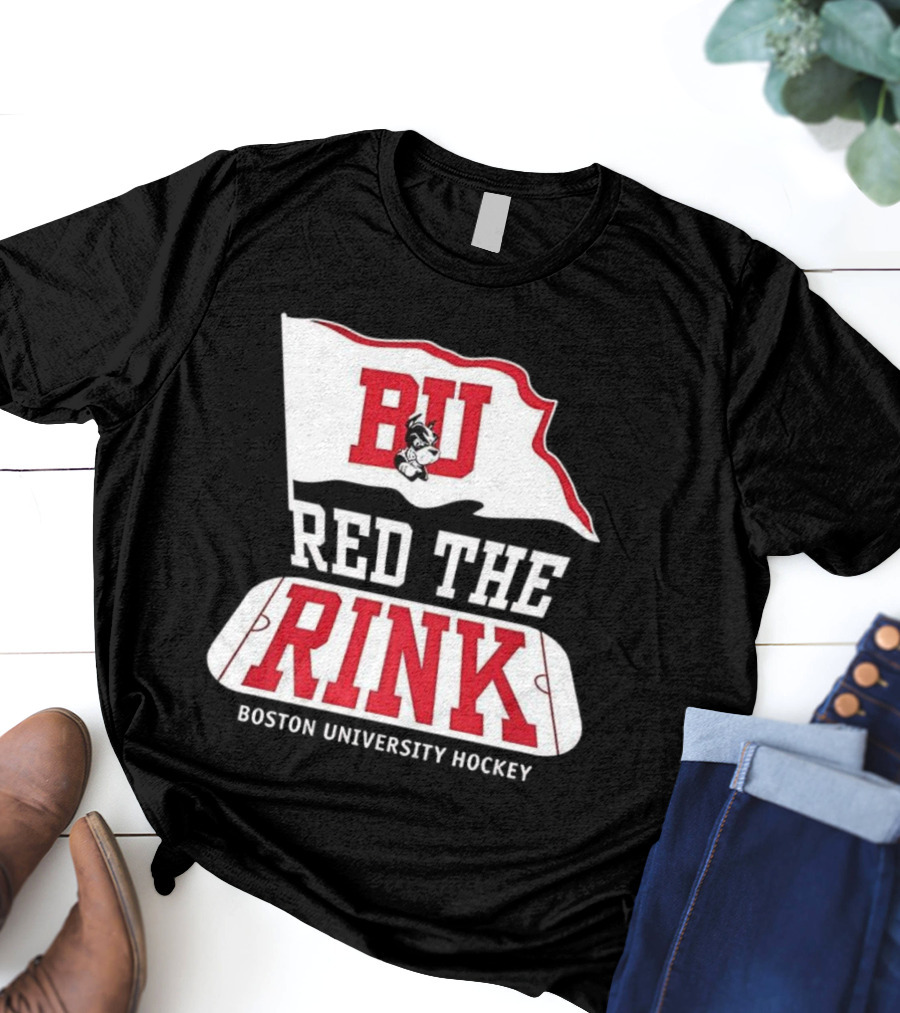 Boston University Hockey BU Red The Rink Event T-Shirt