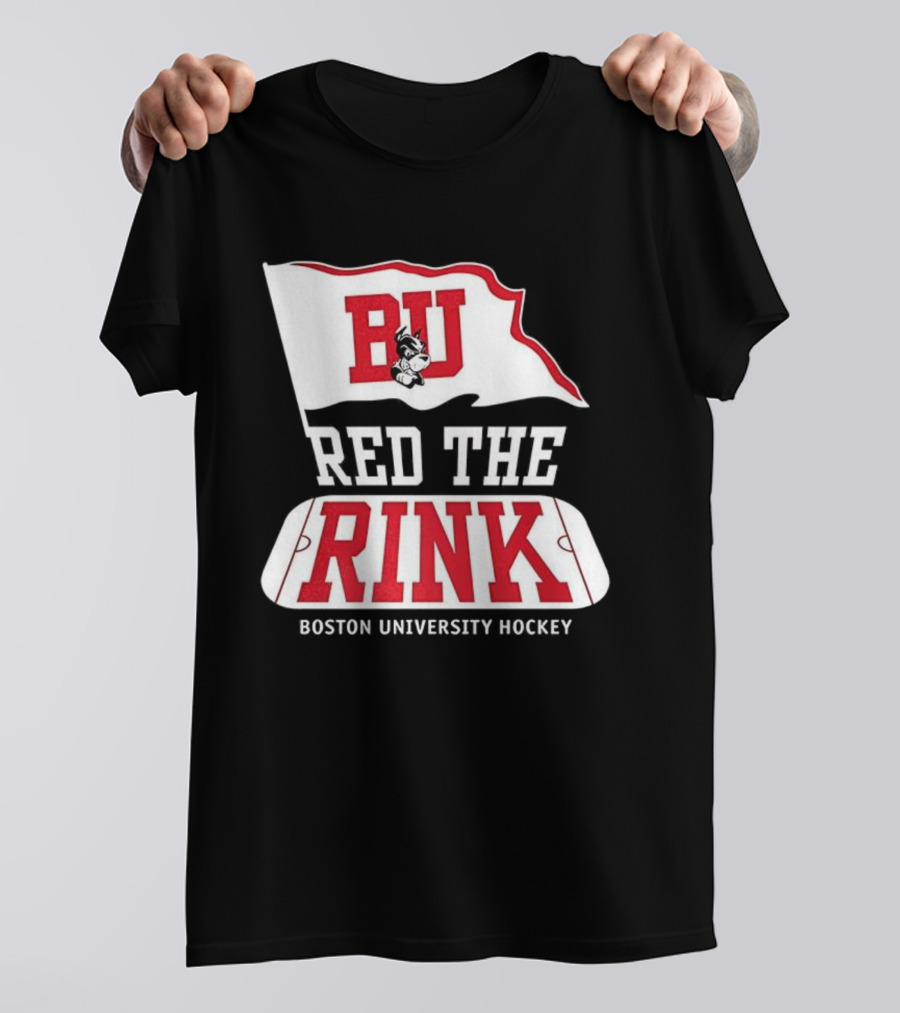 Boston University Hockey BU Red The Rink Event T-Shirt