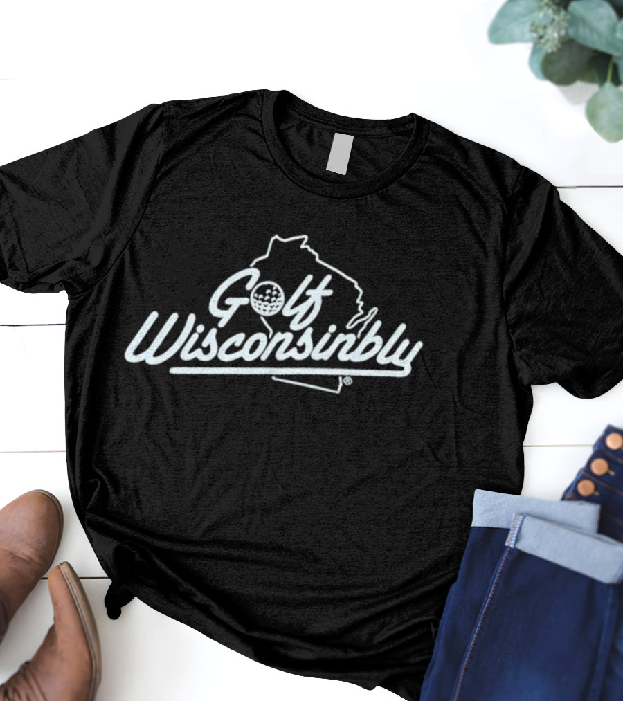 Golf Wisconsinbly Wisconsin State Golf Ball T-Shirt