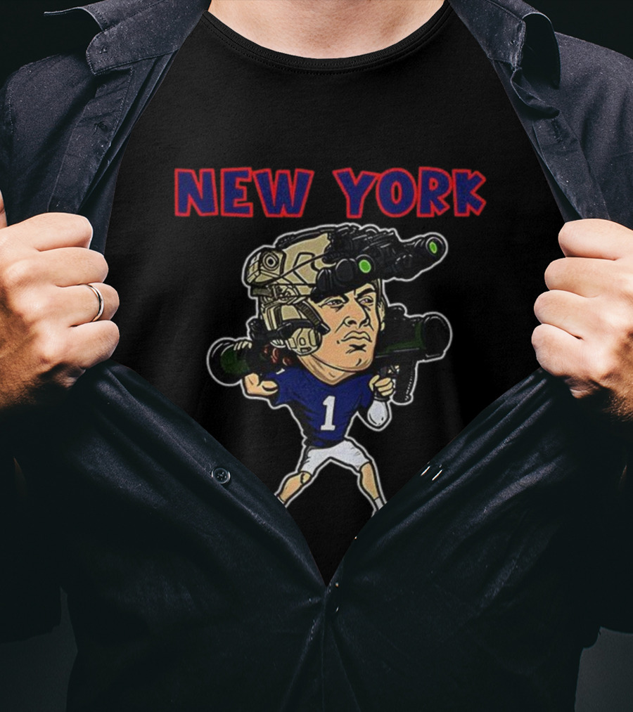Jaxson Dart New York Giants Soldier Football Player T-Shirt