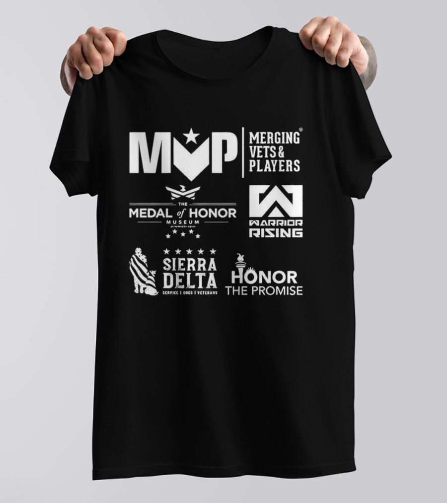Merging Vets And Players Medal Of Honor Museum Warrior Rising Sierra Delta Honor The Promise T-Shirt