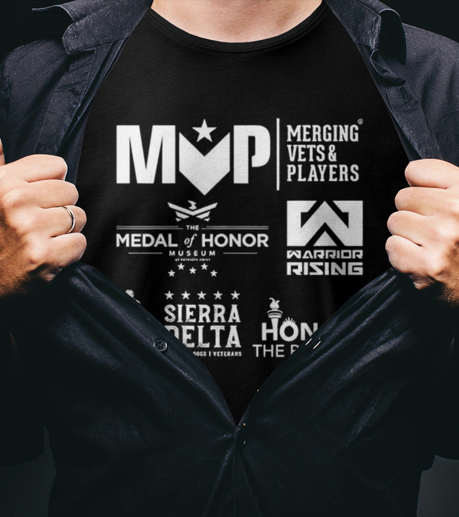 Merging Vets And Players Medal Of Honor Museum Warrior Rising Sierra Delta Honor The Promise T-Shirt