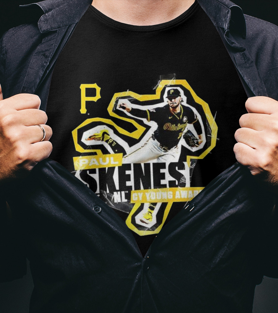 Paul Skenes Pittsburgh Pirates 2025 NL Cy Young Award T-Shirt