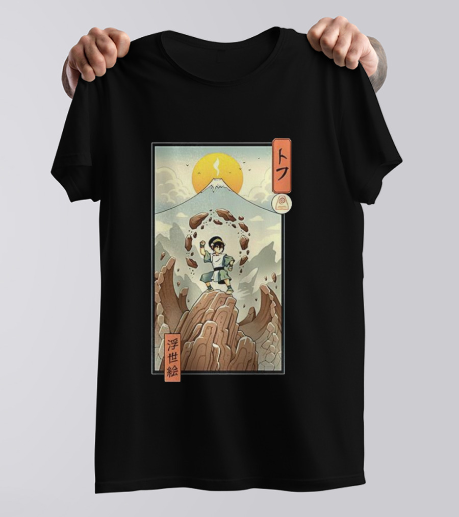 Toph Earth Nomad Ukiyo-e Japanese Style Avatar The Last Airbender T-Shirt