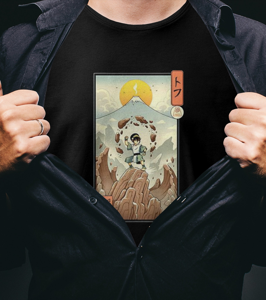 Toph Earth Nomad Ukiyo-e Japanese Style Avatar The Last Airbender T-Shirt
