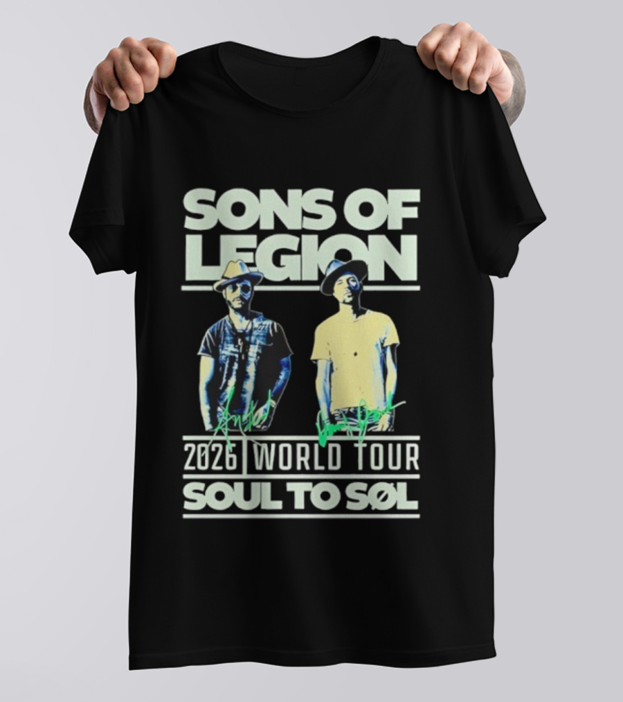 Sons Of Legion 2026 World Tour Soul To SoL Adam McInnis And Daddy Jack T-Shirt