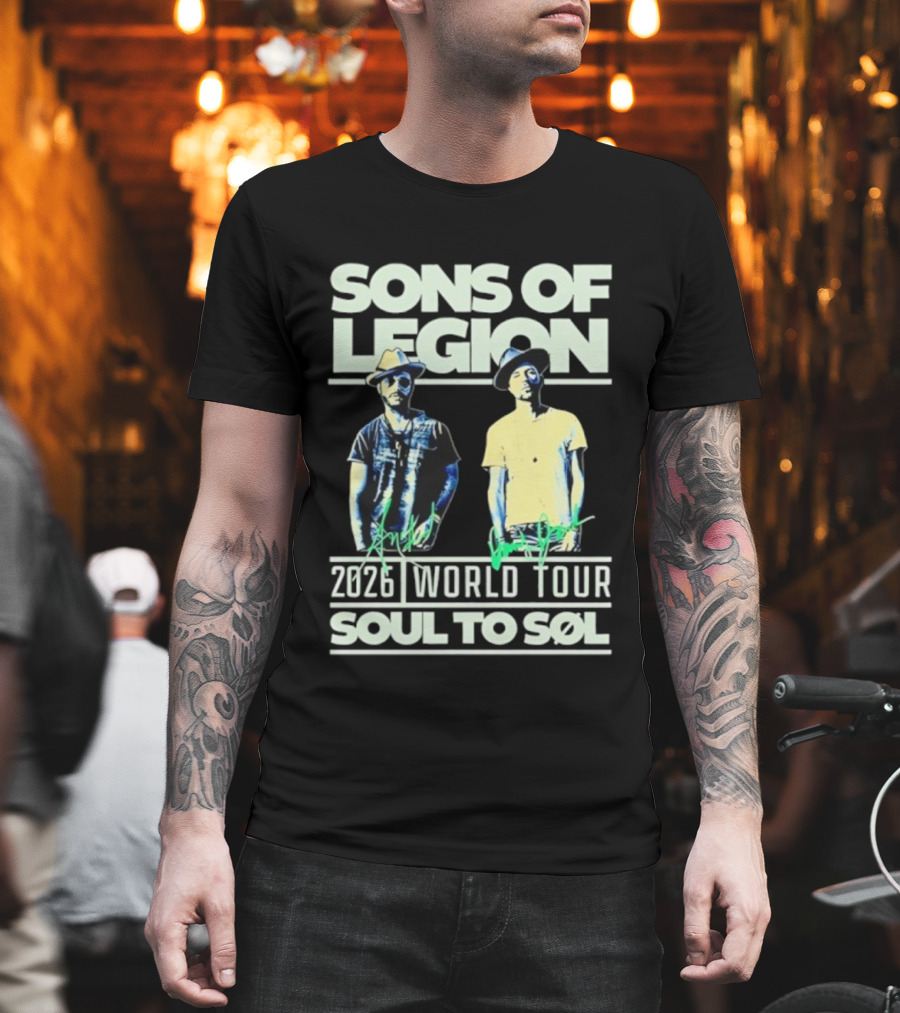 Sons Of Legion 2026 World Tour Soul To SoL Adam McInnis And Daddy Jack T-Shirt