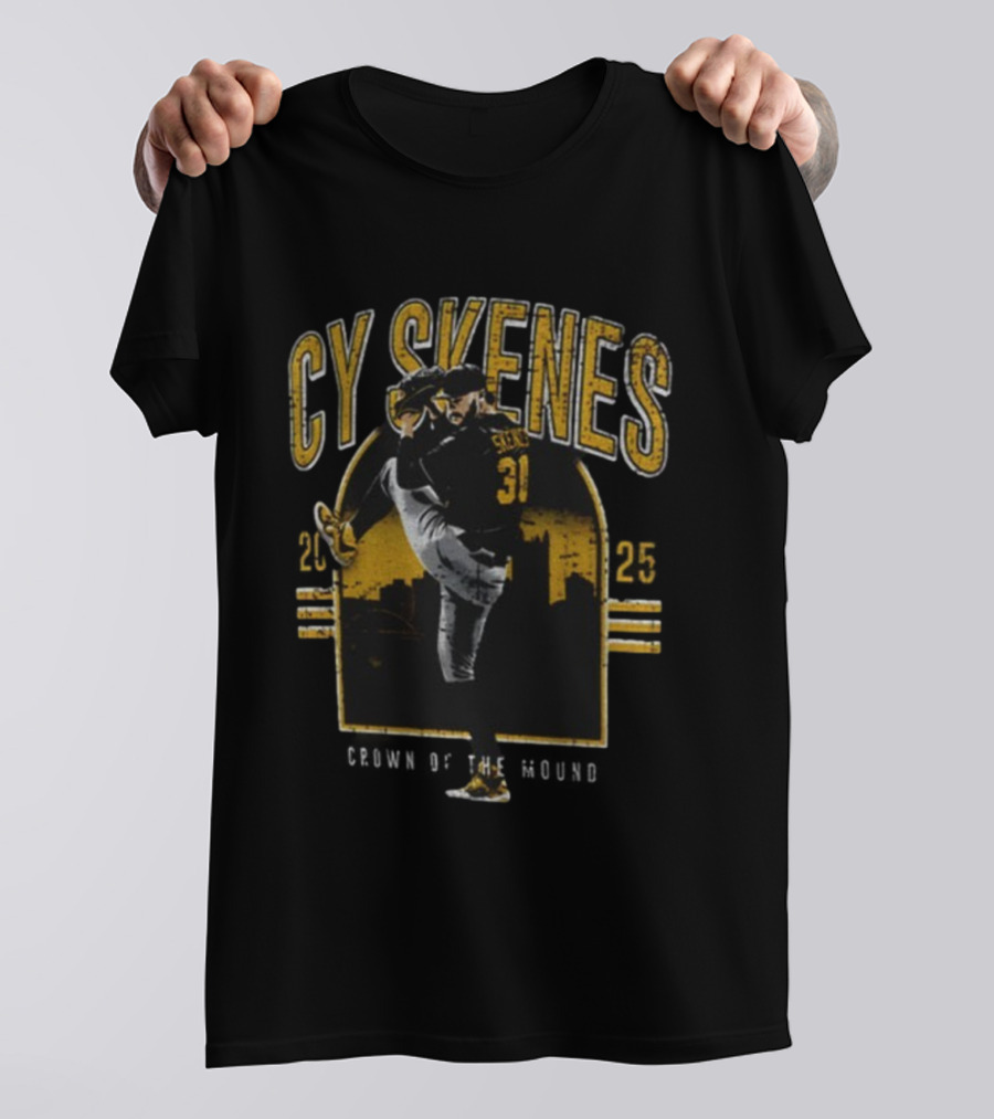 Cy Skenes 30 Pittsburgh Crown Of The Mound 2025 T-Shirt