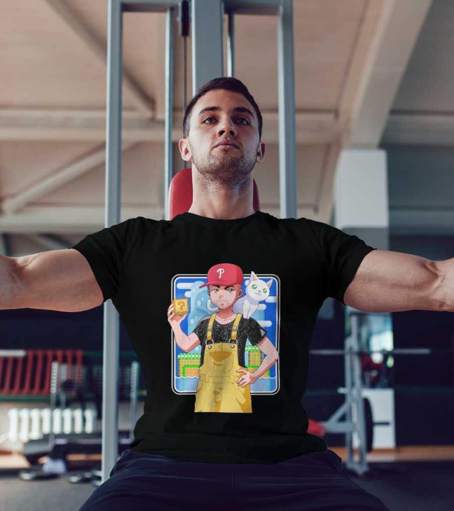 DanG88 Dynamic Duo Philadelphia Phillies Fan Anime Style Mario Influence T-Shirt