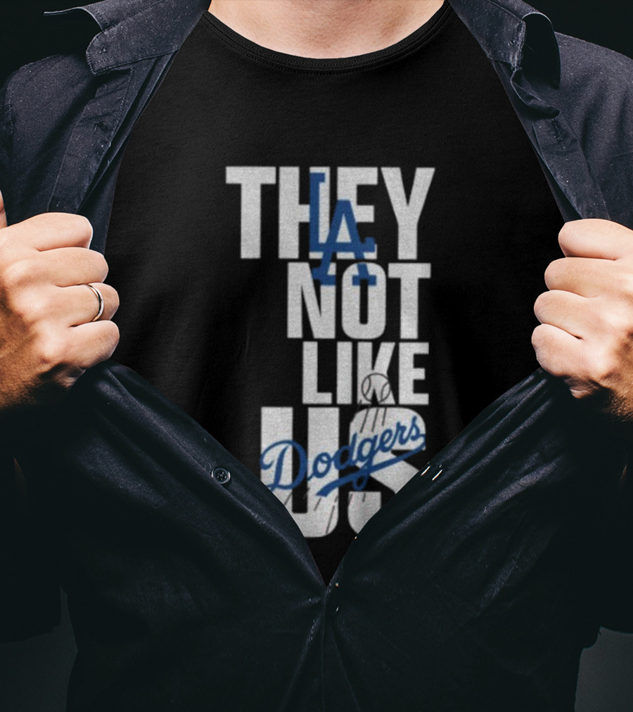 LA Dodgers They Not Like Us Baseball Champion T-Shirt
