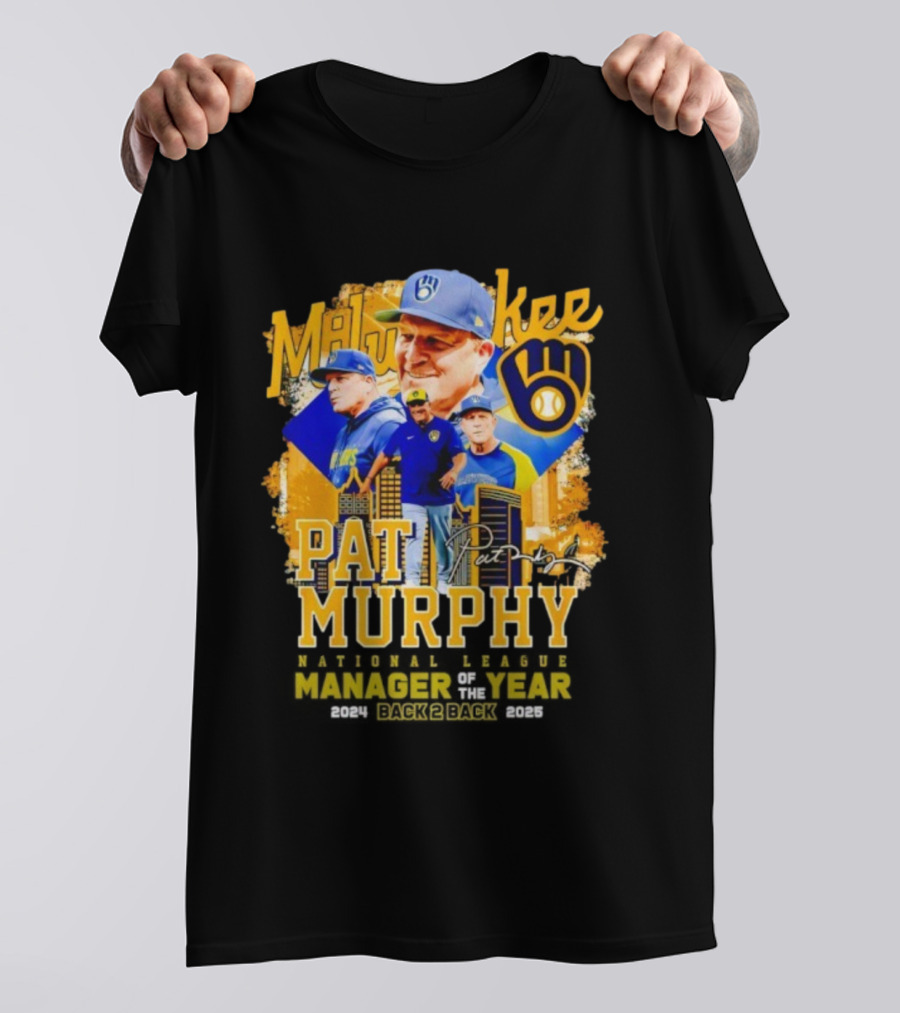 Milwaukee Brewers Pat Murphy Manager Of The Year 2025 T-Shirt