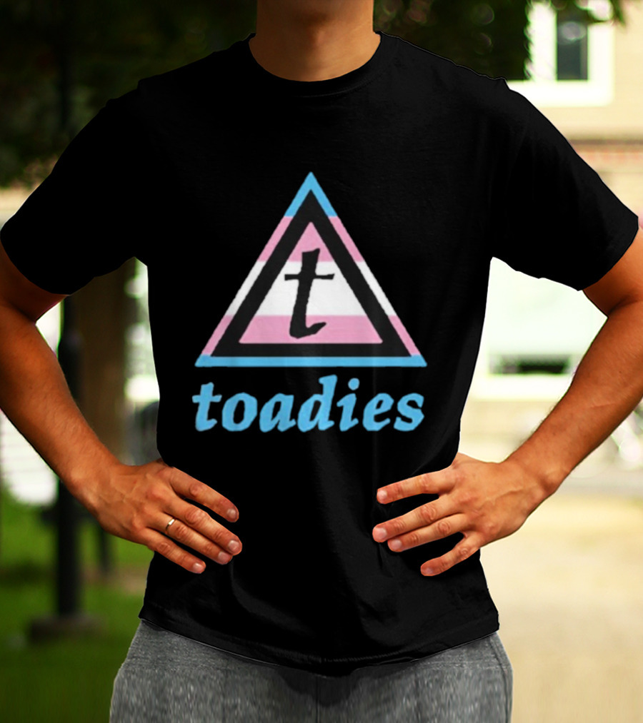 Toadies Trans Flag Triangle Pattern T-Shirt