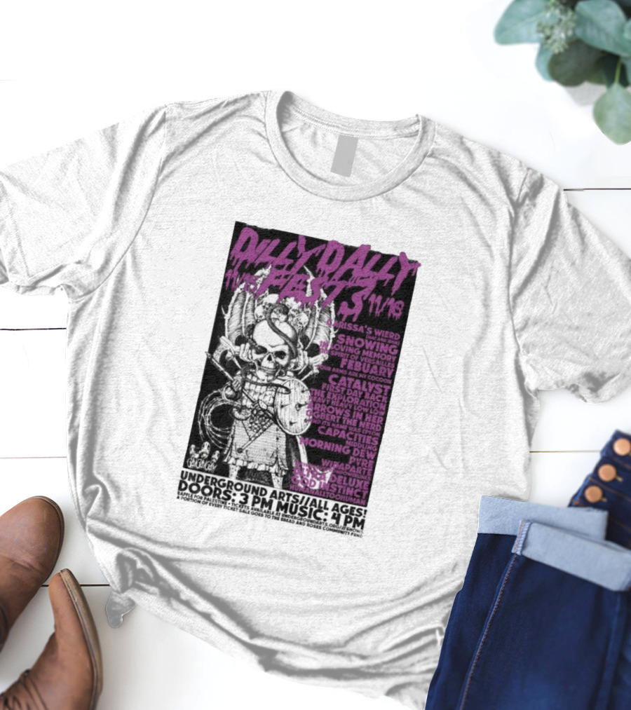 Dilly Dally Fest 2025 Philadelphia Featuring Carissa's Wierd Snõõwing And More T-Shirt