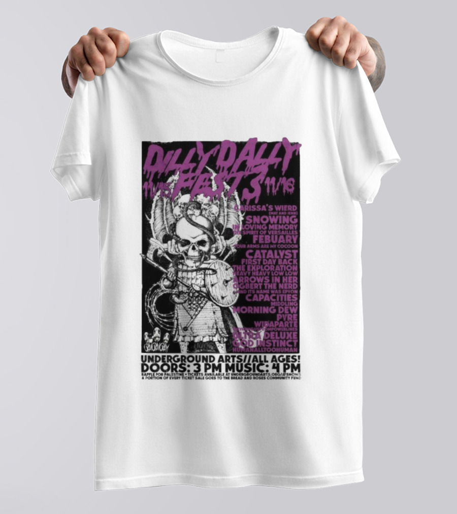 Dilly Dally Fest 2025 Philadelphia Featuring Carissa's Wierd Snõõwing And More T-Shirt