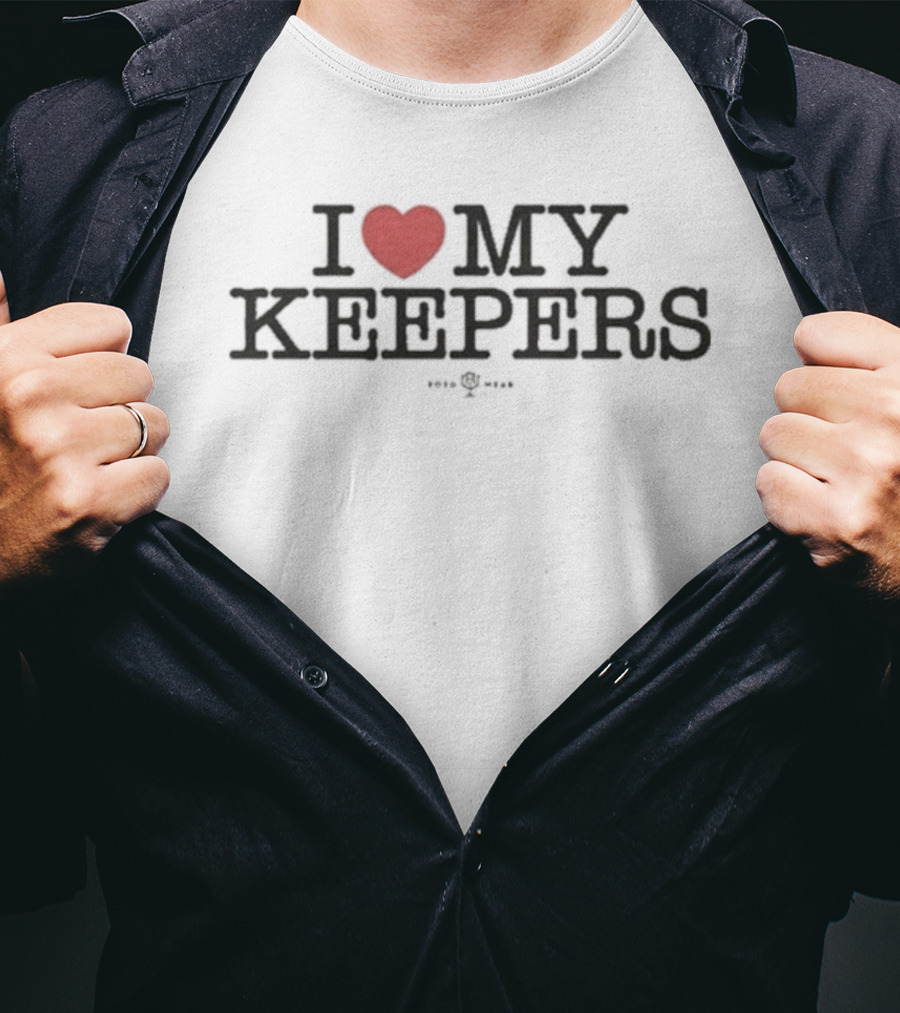 I Love My Keepers Soccer Goalkeeper Heart T-Shirt