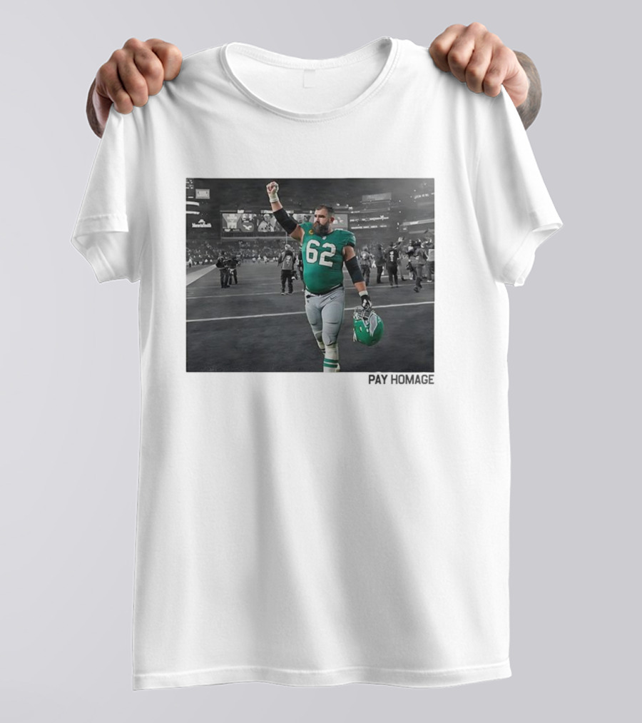 Jason Kelce Philadelphia Eagles NFL Number 62 Giants Stadium Victory T-Shirt