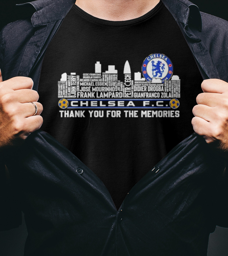 Chelsea F.C. Skyline Frank Lampard Thank You For The Memories T-Shirt