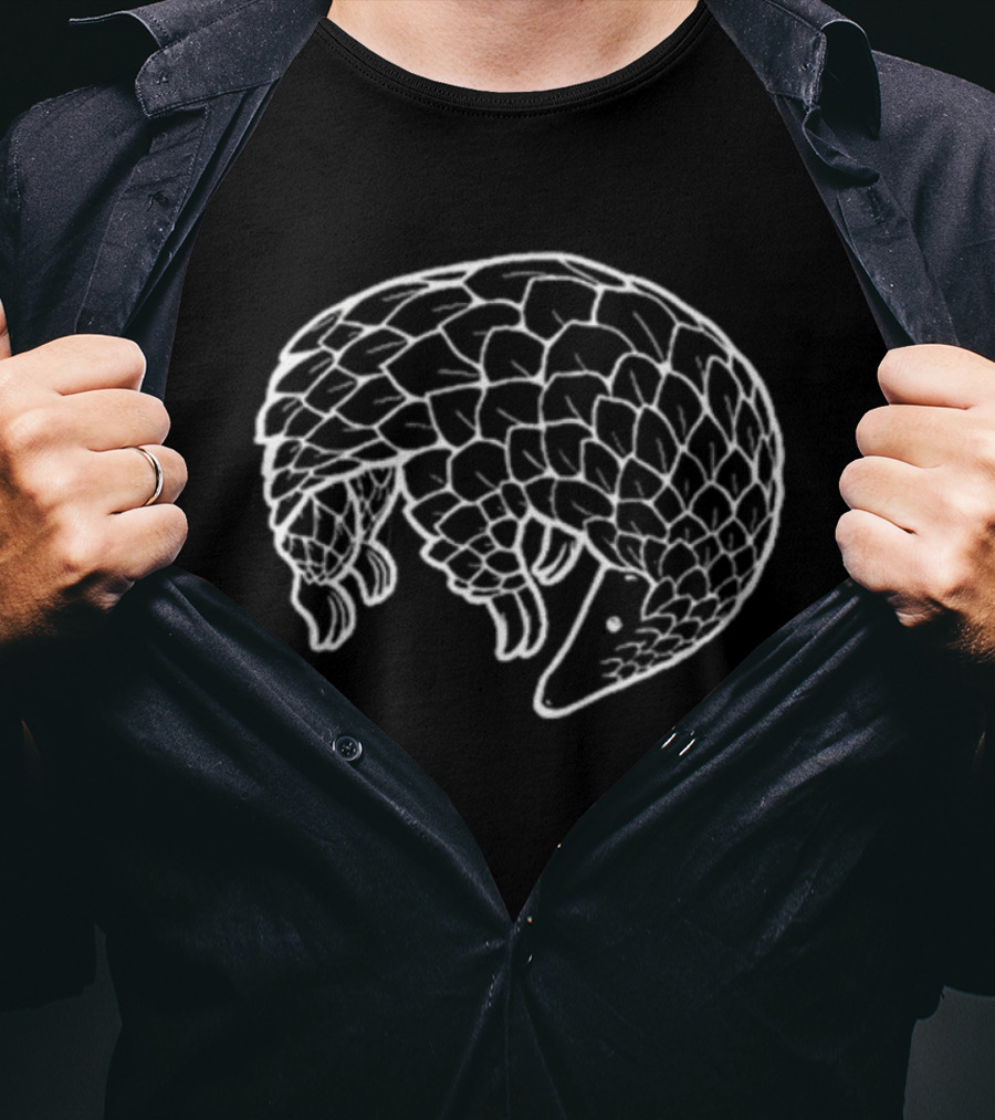 Pangi Pangolin Creator Wildlife Conservation Illustration T-Shirt
