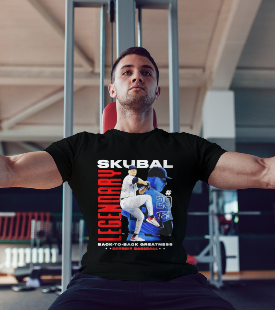 Skubal Legendary Back-To-Back Greatness Detroit Baseball #29 T-Shirt