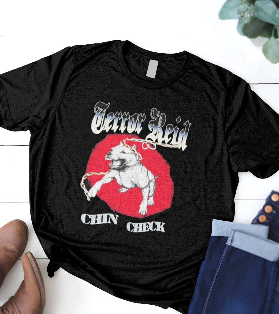 Terror Reid Chin Check Bulldog Chain Graphic T-Shirt