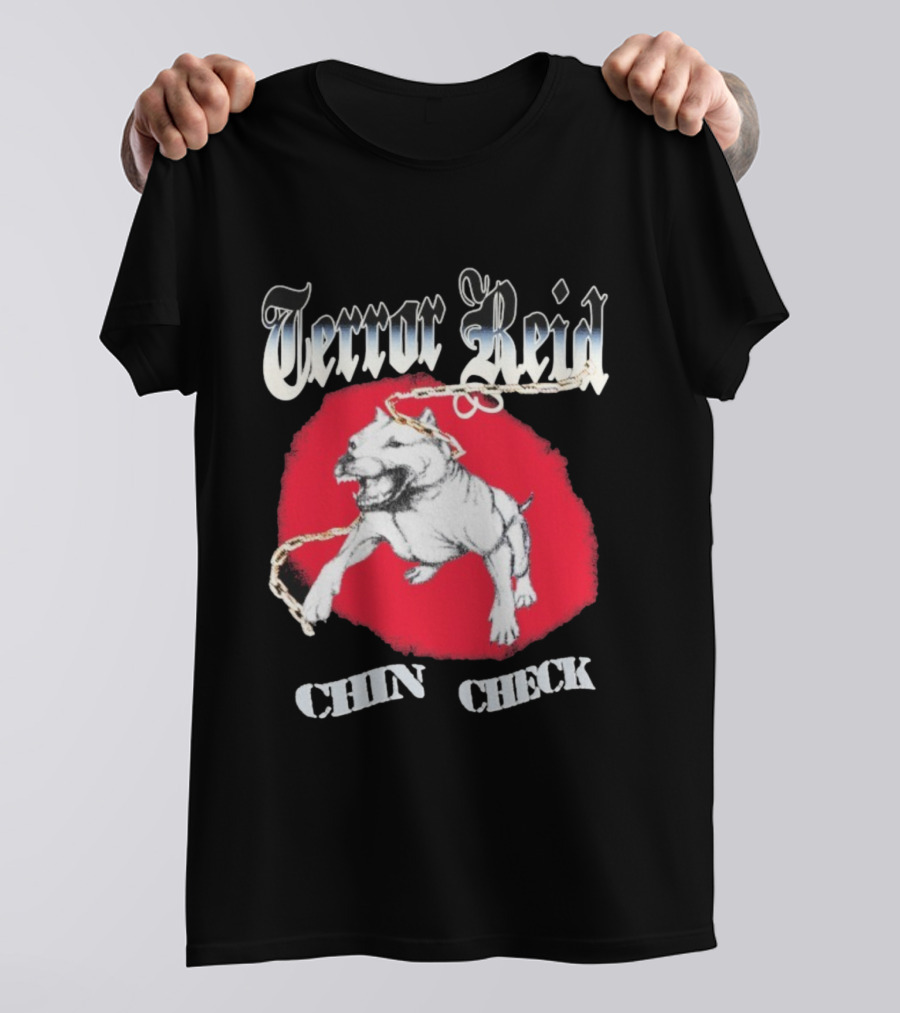 Terror Reid Chin Check Bulldog Chain Graphic T-Shirt