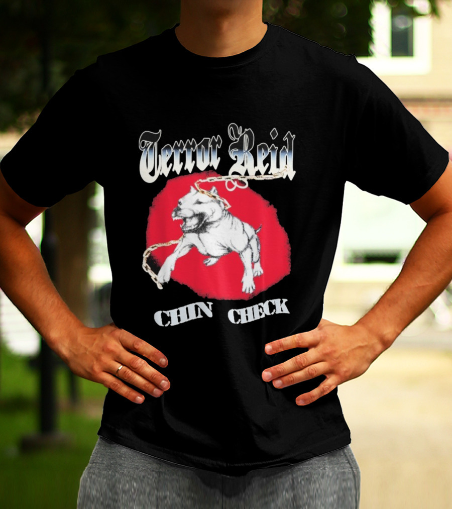 Terror Reid Chin Check Bulldog Chain Graphic T-Shirt