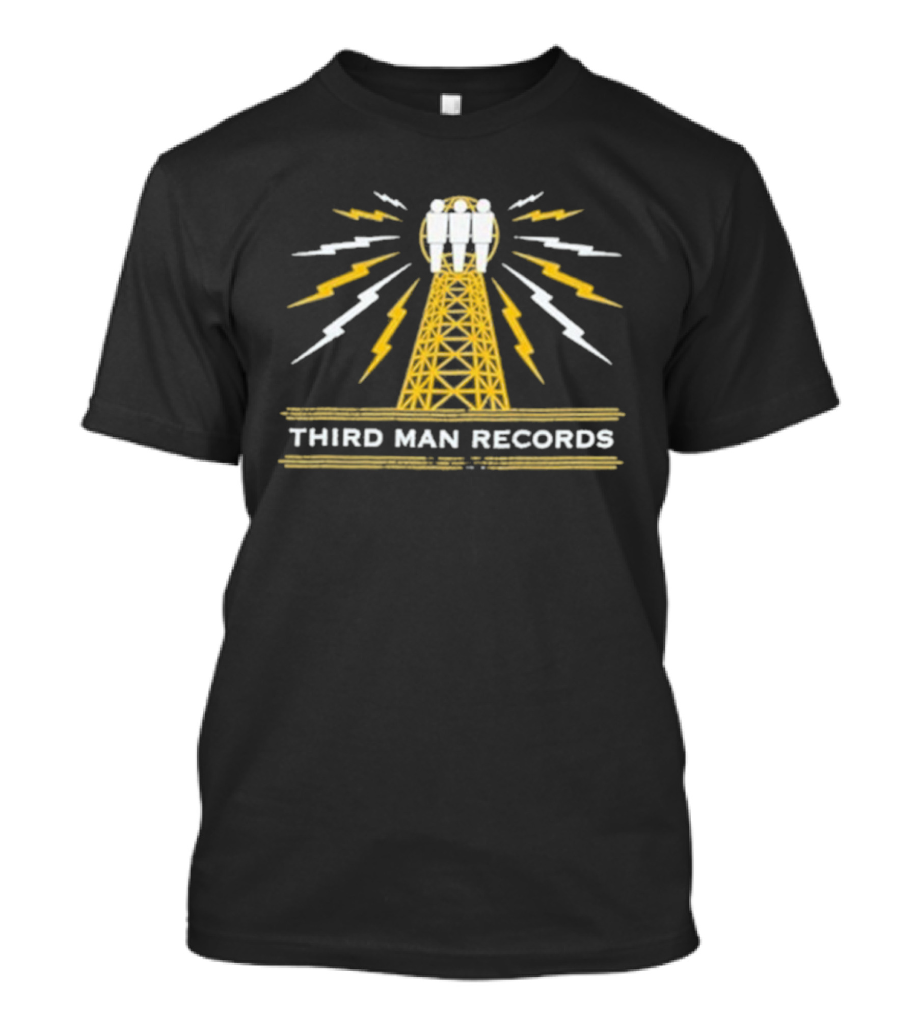 Third Man Records Tesla Tower Lightning Theme T-Shirt