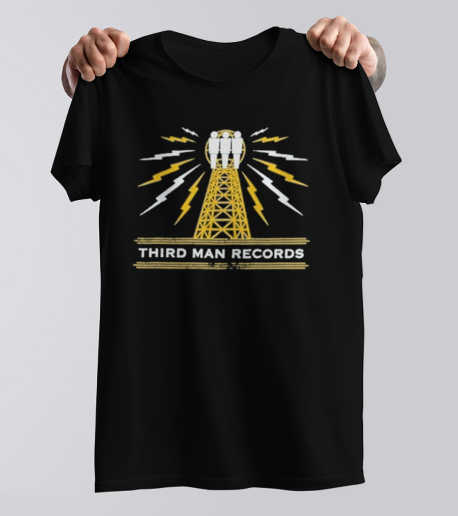 Third Man Records Tesla Tower Lightning Theme T-Shirt