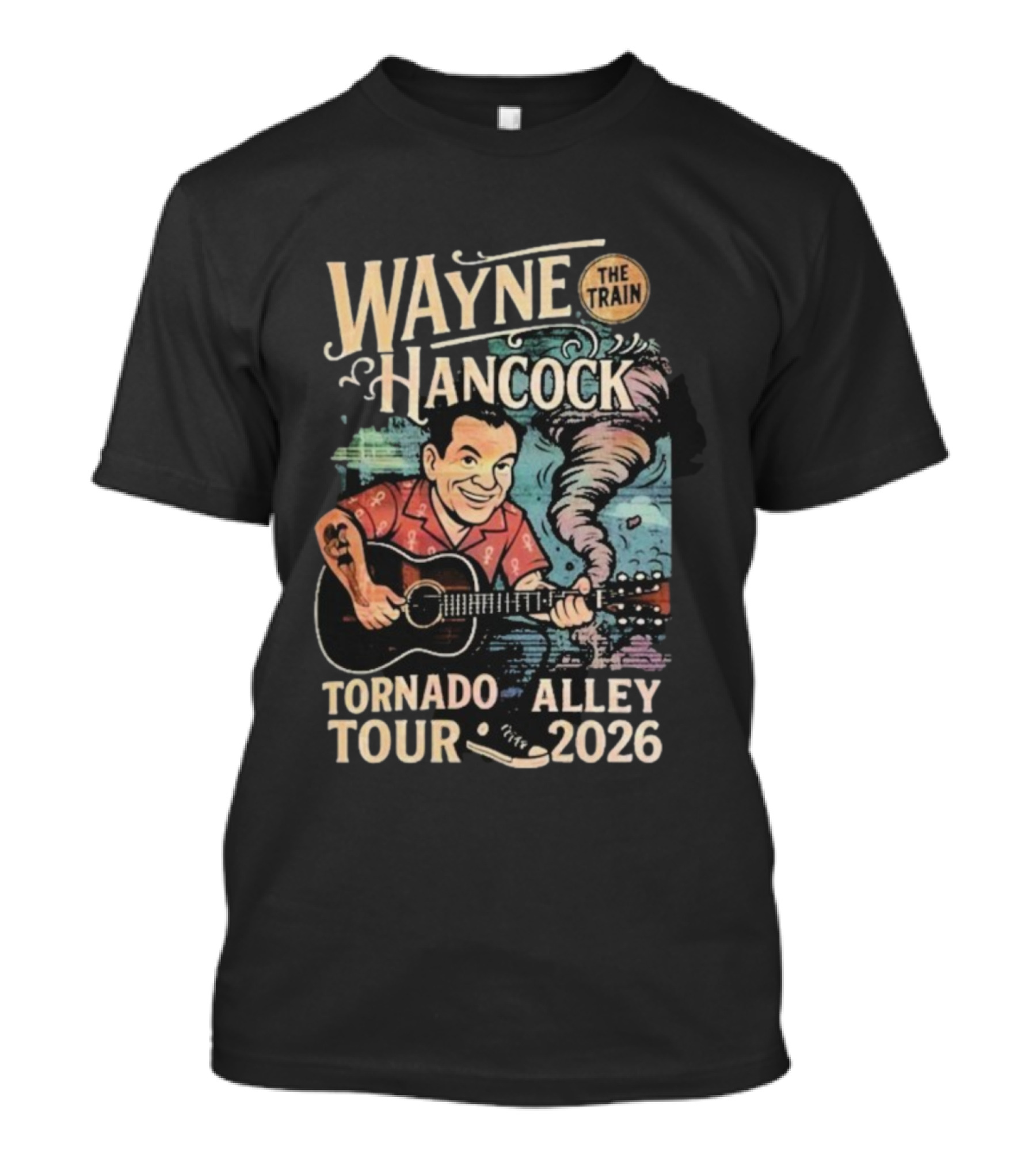 Wayne Hancock The Train Tornado Alley Tour 2026 T-Shirt