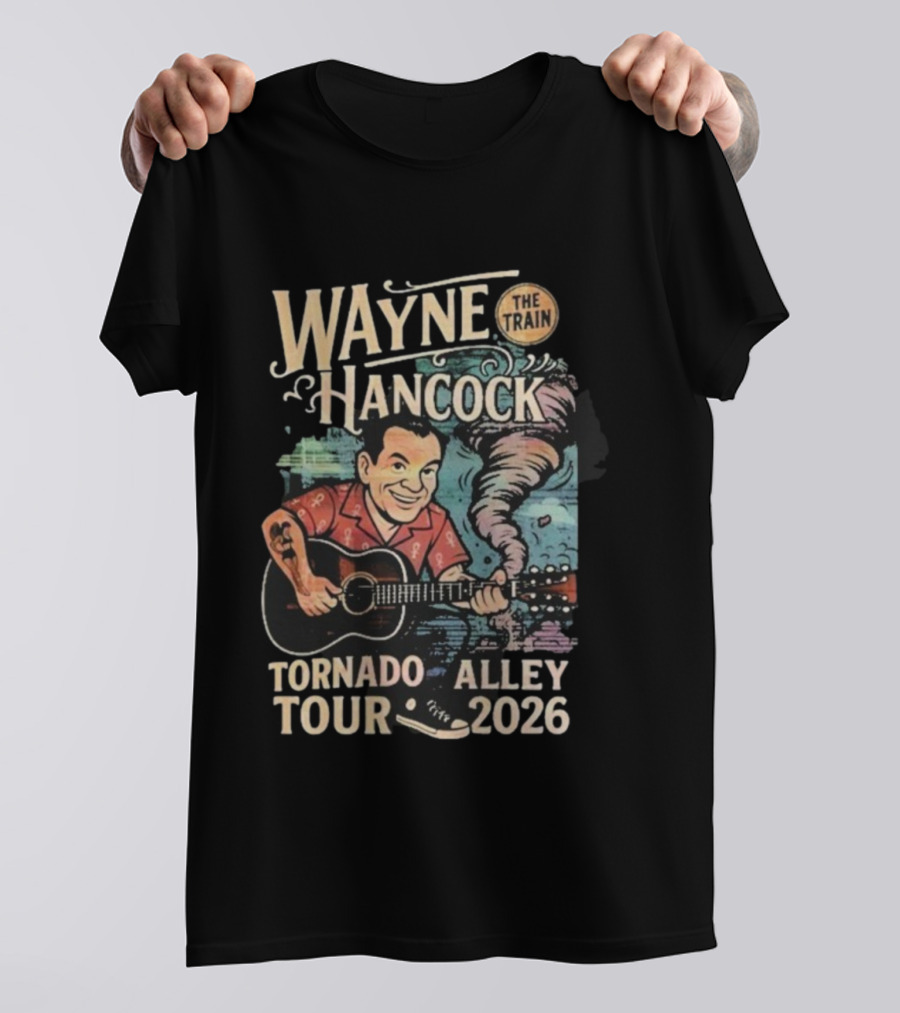 Wayne Hancock The Train Tornado Alley Tour 2026 T-Shirt