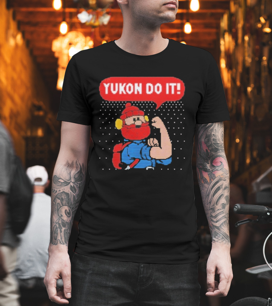 Yukon Cornelius Rosie The Riveter Mashup Yukon Do It Rudolph The Red Nosed Reindeer T-Shirt