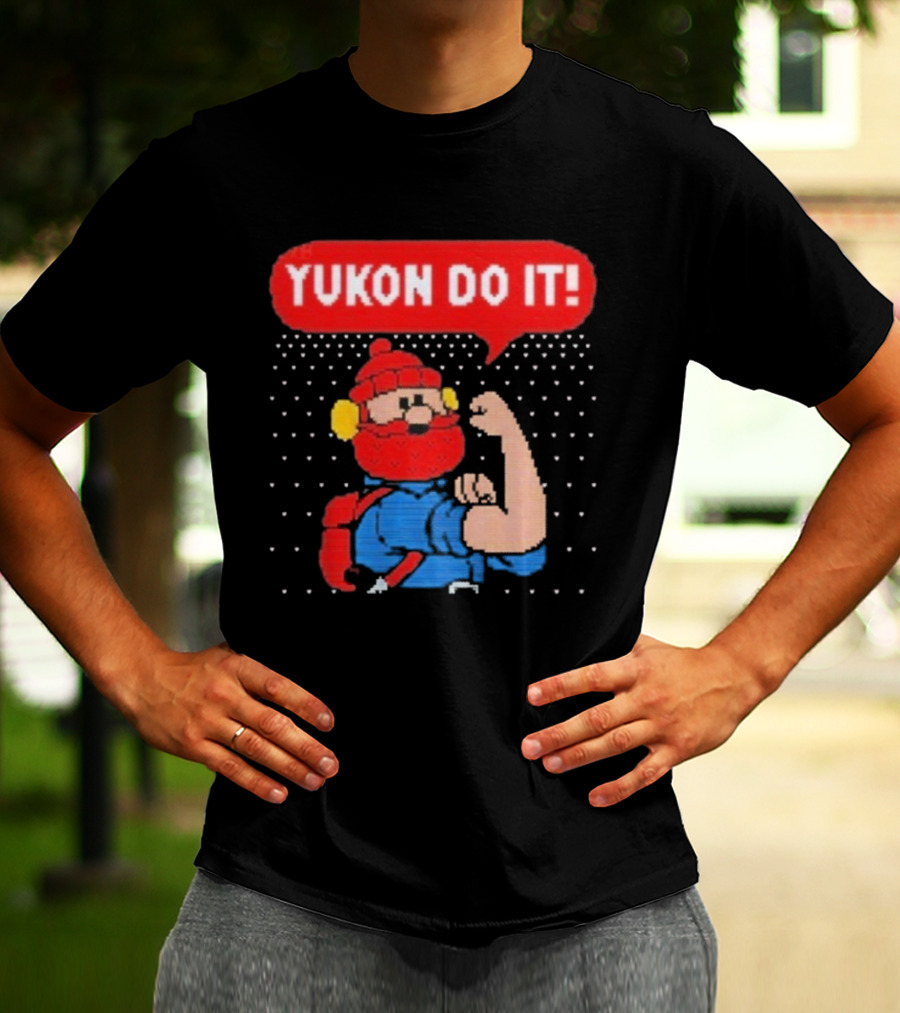 Yukon Cornelius Rosie The Riveter Mashup Yukon Do It Rudolph The Red Nosed Reindeer T-Shirt