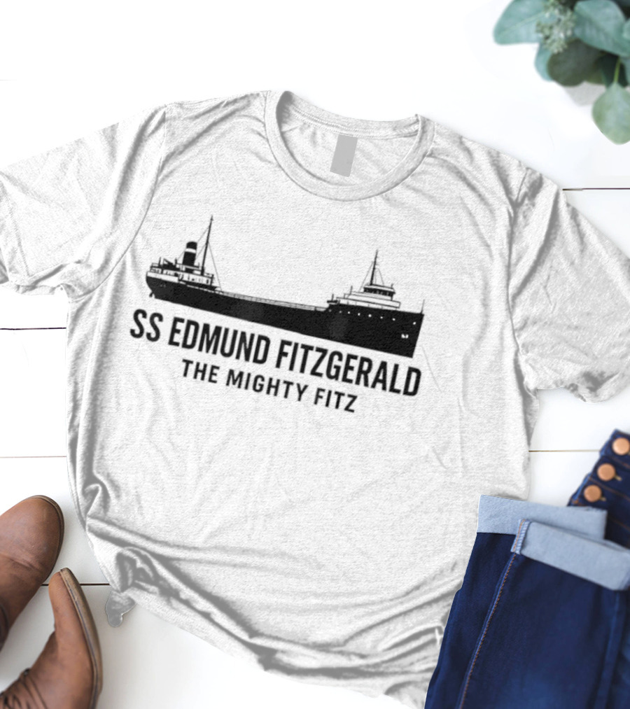 SS Edmund Fitzgerald The Mighty Fitz Lake Superior Iconic Ship T-Shirt