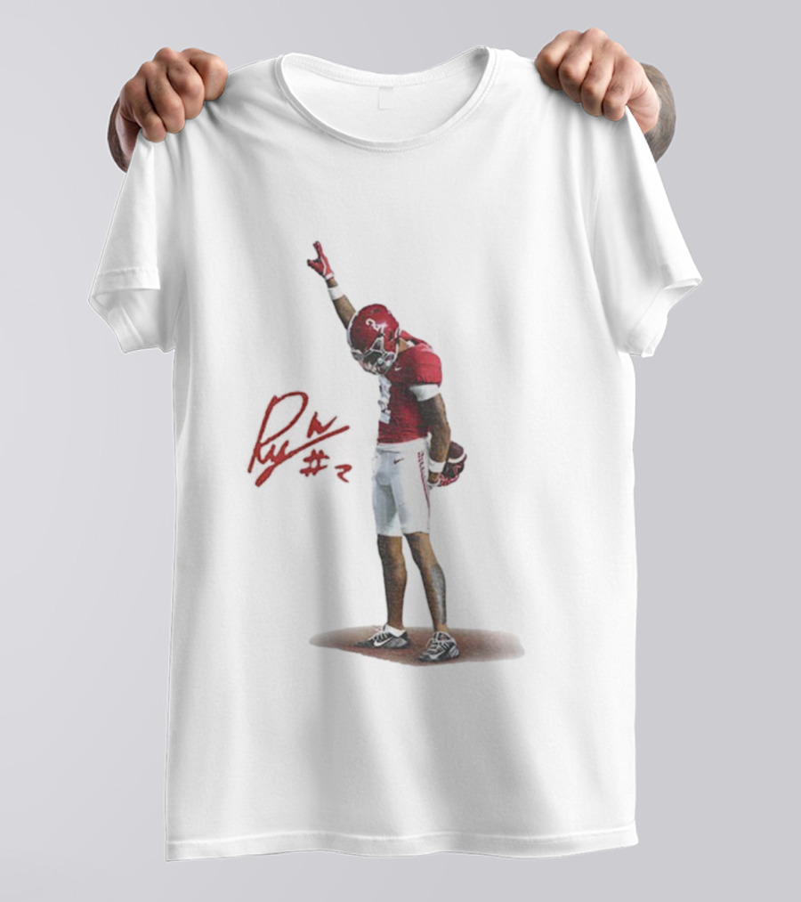Ryan Williams Alabama Crimson Tide Football 2025 Signature T-Shirt