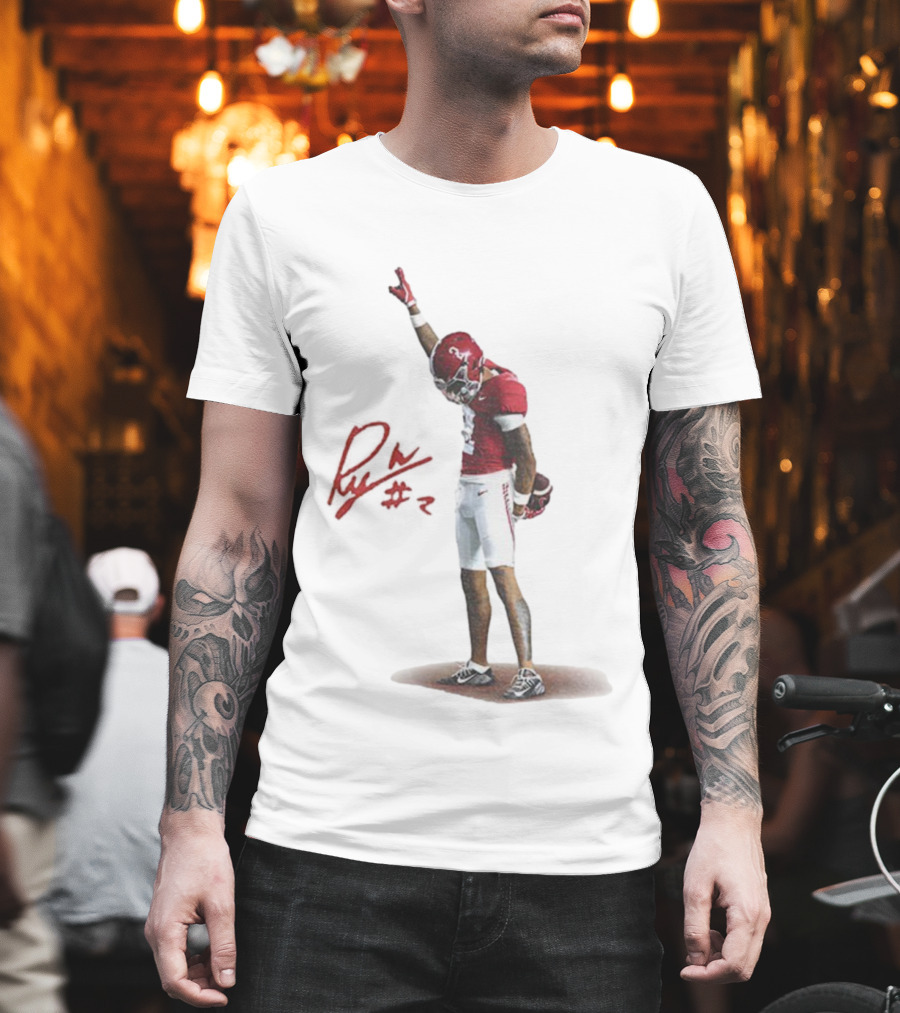 Ryan Williams Alabama Crimson Tide Football 2025 Signature T-Shirt