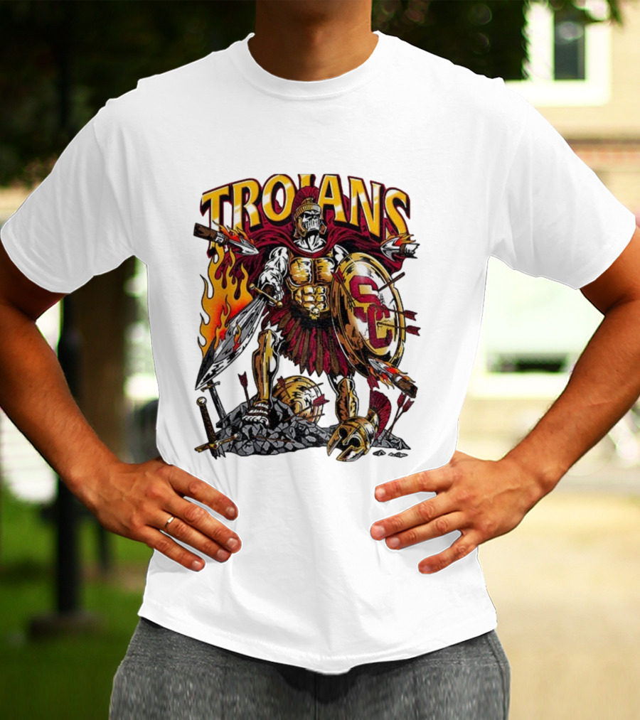 Trojans Warrior USC Trojans SC Shield 2025 Football T-Shirt
