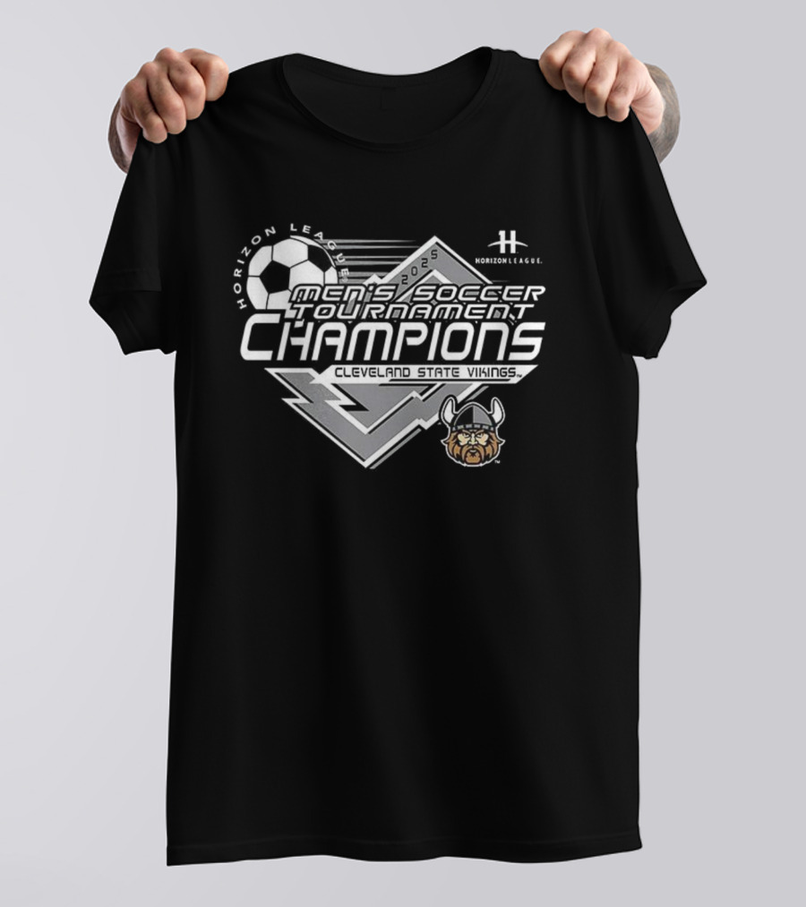 Horizon League Cleveland State Vikings Soccer Tournament Champions 2025 T-Shirt